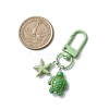 4Pcs Turtle & Starfish Synthetic Turquoise Pendant Decorations HJEW-JM04264-3