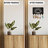 Wood & Iron Wall Mounted Hangers HJEW-WH0055-228-5