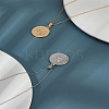 2Pcs 2 Colors 304 Stainless Steel Pendants STAS-LP0003-92I-1