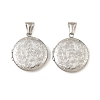 316 Stainless Steel Locket Pendants STAS-K321-10P-1
