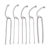 304 Stainless Steel Cable Chain & Venetian Chain & Rolo Chain Bracelet Making AJEW-JB01441-1