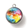Galaxy Theme Luminous Glass Ball Pendants GLAA-D021-01P-02-1