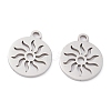 Non-Tarnish 201 Stainless Steel Pendants STAS-D451-20P-1