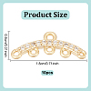 10Pcs Brass Micro Cubic Zirconia Chandelier Components Links KK-GO0002-05-2