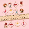 12Pcs 6 Styles Transparent Clear Epoxy Resin Pendants RESI-FS0001-88A-5