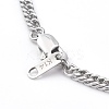 304 Stainless Steel Diamond Cut Cuban Link Chain Necklaces NJEW-JN03368-03-3
