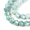 Anti-Tarnish Electroplate Bicone Glass Beads Strands EGLA-T021-6mm-16-07-3