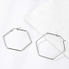 Tarnish Resistant 201 Stainless Steel Hoop Earrings LS-EJEW-A052-25A-1