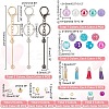 DIY Beadable Keychain Bar Making Kit DIY-PH0017-37-2