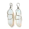 Opalite Double Terminal Pointed Pendants G-H308-05P-05-1