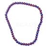Non-magnetic Synthetic Hematite Beads Strands G-S096-8mm-6-3