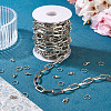 DIY Aluminium Paperclip Chains Bracelets/Necklaces Making Kit DIY-TA0012-91P-4