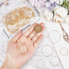 80Pcs 4 Size 316 Surgical Stainless Steel Wine Glass Charms Rings STAS-BBC0003-18-3