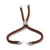 Twisted Nylon Cord Silder Bracelets DIY-B066-03P-09-3