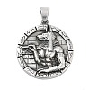 304 Stainless Steel Pendants STAS-S143-09-1