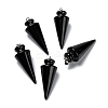 Natural Obsidian Pendants LS-G-K311-47B-2