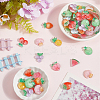 60Pcs 10 Styles Opaque Resin Cabochons RESI-SC0005-92-4