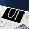 Paper Covered with Velvet Necklace Organizer Jewelry Display Stands ODIS-WH0031-37-4