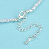 Resin Pearl Beaed Bowknot Pendant Necklaces for Women NJEW-K386-02A-P-4