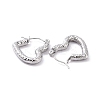 Non-Tarnish 304 Stainless Steel Heart Hoop Earrings for Women X-EJEW-G293-25P-2