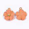 Spray Painted Alloy Pendants PALLOY-N0147-03B-2