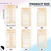 1 Set Wooden Ruler Per Inch/Millimeter DIY-BC0006-81-2