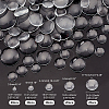 100Pcs 5 Style Transparent Glass Cabochons GGLA-PH0001-30-4