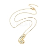 Brass Micro Pave Cubic Zirconia Letter Pendant Necklaces LS-KK-Z069-01G-L-2