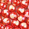 UV Plating Rainbow Iridescent Acrylic Beads X1-OACR-F004-08B-1