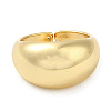 Rack Plating Brass Blank Dome Open Cuff Rings RJEW-E290-02G-2