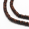 Rondelle Natural Mahogany Obsidian Bead Strands G-Q447-03-3