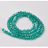 Electroplate Glass Beads Strands EGLA-F124-FR-B09-2