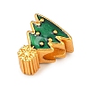 Christams Brass Enamel European Beads LS-KK-F922-03B-G-2
