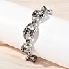 304 Stainless Steel Link Chain Bracelets for Men Women BJEW-D385-06AS-2