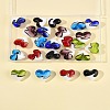 24Pcs 6 Colors Handmade Lampwork Beads LAMP-FS0001-35-9