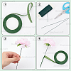 200Pcs Alloy Ball Head Pin with 1Roll Garden Grafting Paper Tape with 1 Roll Iron Wire Grimp Wire DIY-BBC0002-10-6
