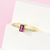 Brass Micro Pave Cubic Zirconia Cuff Rings RJEW-S400-16A-G-3