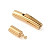 Column 304 Stainless Steel Bayonet Necklace Clasps STAS-O035-05G-1