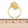 Ocean Theme Brass Cuff Rings RJEW-C135-01G-09-5