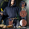 Rectangle PU Leather Medieval Waist Belt Bag with 2Pcs Glass Potion Bottles AJEW-WH0752-297B-5