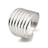 Non-Tarnish 304 Stainless Steel Open Cuff Rings RJEW-Z018-32P-1