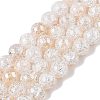 Electroplated Crackle Glass Beads Strands X-EGLA-N014-10mm-02-1