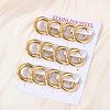 202 Stainless Steel Huggie Hoop Earrings LS-EJEW-O087-08B-G-3