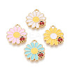Alloy Enamel Pendants ENAM-N064-03KCG-1