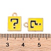 Alloy Enamel Charms ENAM-Q001-08G-02-3