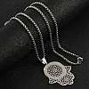 201 Stainless Steel Hollow Religion Hamsa Hand Pendant Necklaces LS-NJEW-M086-01P-5