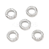 Brass Textured Linking Rings KK-D289-32P-1