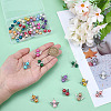 48Pcs 24 Styles Glass & Alloy Pendants PALLOY-GO00053-3