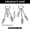 4Pcs Stainless Steel Hoop Earrings for Women EJEW-LP0001-56-2