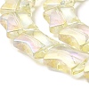Electroplate Glass Beads Strands LS-EGLA-H103-FR01-3